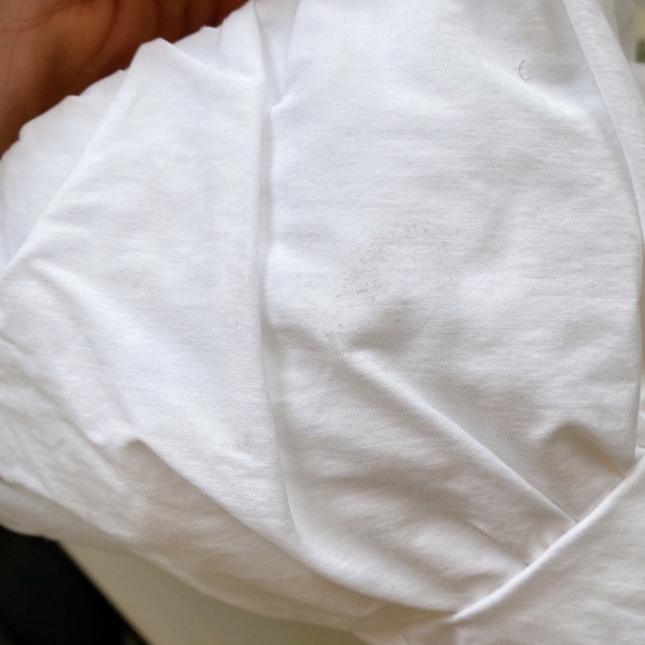 🐚 ZARA WHITE COTTON BLEND STRAPLESS CROP TOP! - Picture 9 of 9